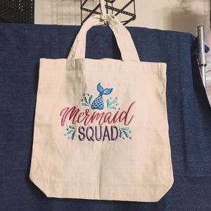 "Mermaid Squad" Tote Bag, NWOT